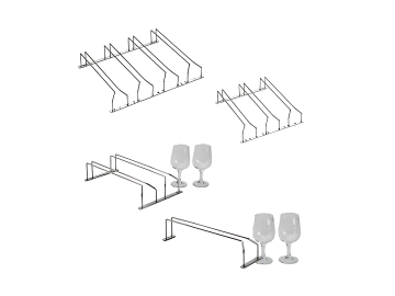 Giá treo ly bắt trần tủ EDEL - CK.01